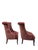 Vintage Queen Anne Style Tufted Wingback Chairs Newly Reupholstered - Pair For Sale - Image 12 of 14