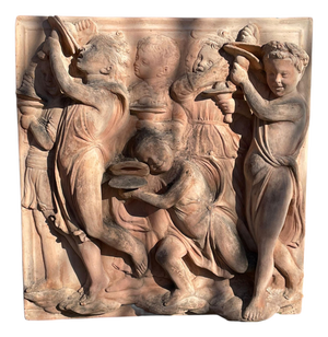 Della Robbia Cantorie Panel in Impruneta Terracotta, 1900s