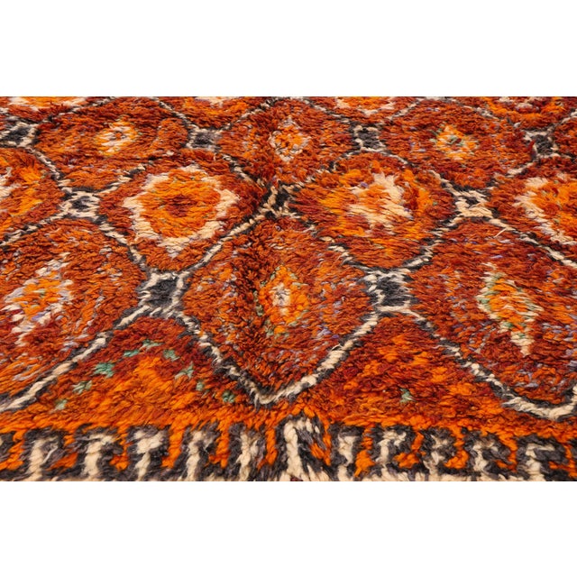 Mid 20th Century Vintage Beni M'Guild Moroccan Rug, 06'10 X 11'03 For Sale - Image 5 of 10