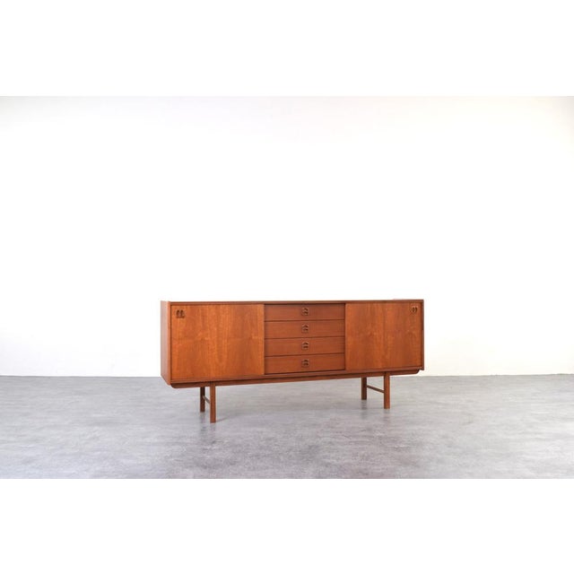 Ikea Mid-Century Modern Teak Sideboard by Klippan Korsør for Ikea, 1960s For Sale - Image 4 of 18