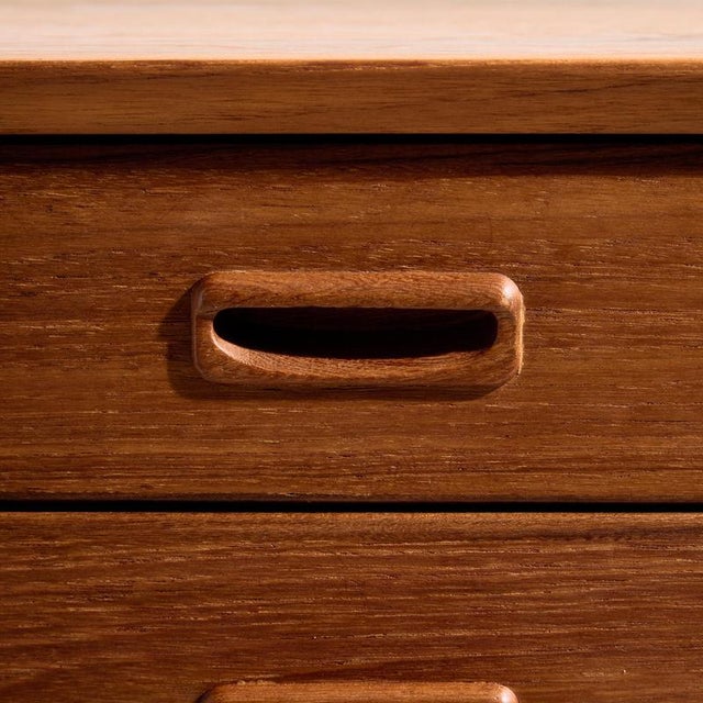 Black Teak Dresser with 7 Drawers, 1960s For Sale - Image 8 of 17