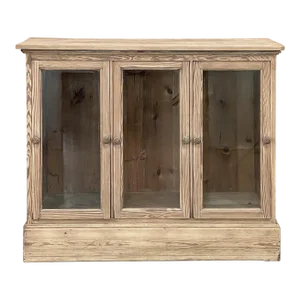 Antique Rustic Pine Bin Style Store Counter in Stripped Pine