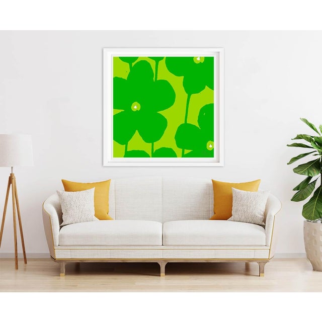 "Fabulous Flowers" by Liz Roache (Green no. 2) Liz created this piece to show the power of two colors. The analogous...