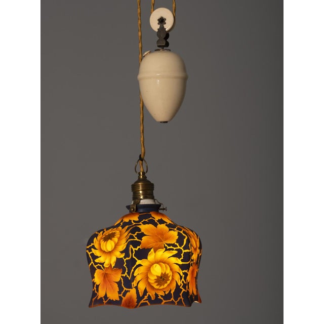1920s Pendant with Glass Lampshade, 1920s For Sale - Image 5 of 13