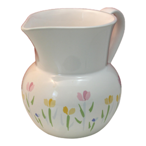 Vintage Studio Nova Fresh Mint Pattern Floral Ceramic Pitcher