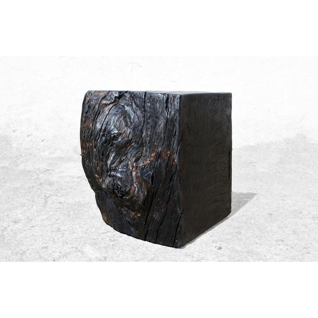 W2386 Stool in Oxidized Oak by Jörg Pietschmann For Sale - Image 10 of 18