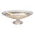 Vintage Glass Footed Centerpiece Compote Bowl, 20th Century For Sale