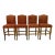 1980s Vintage Rustic European Italian Boho Chic Upholstered Bar Stools - Set of 4. For Sale