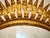 Gold Large Spanish Crown Sunburst Fixture in Gilt Metal and Frost Glass, 1950 For Sale - Image 8 of 10