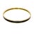 Modern Hermes 18k Rose Gold Plated and Black Enamel Uni Bangle For Sale - Image 3 of 9