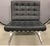 Mid 20th Century In the Style of Ludwig Mies Van Der Rohe for Knoll - A Pair of Barcelona-Style Black and Chrome Chairs For Sale In Philadelphia - Image 6 of 11