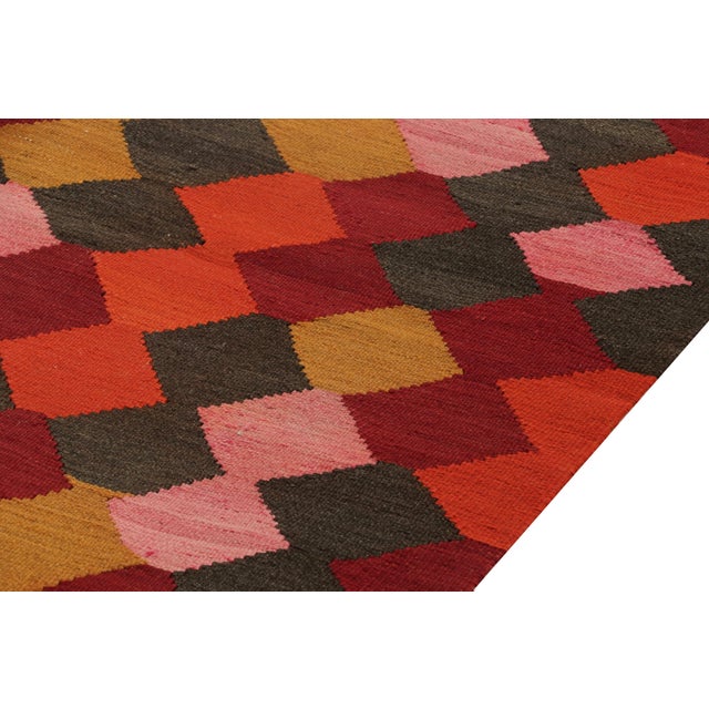 Vintage Shahsavan Persian Kilim Runner in Polychromatic Pattern - by Rug & Kilim For Sale In New York - Image 6 of 7