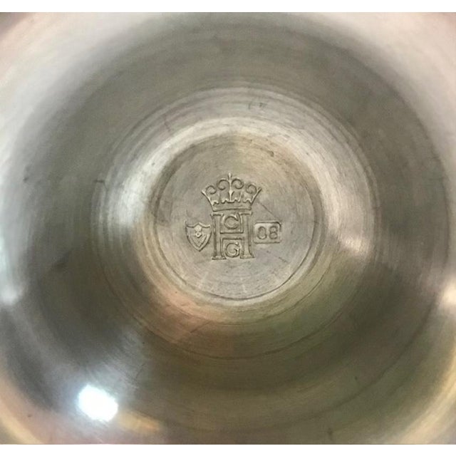 Art Deco Pewter Candlesticks by Sylvia Stave, 1940s, Set of 2 For Sale - Image 10 of 11