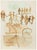 Mino Maccari, Holding Hands, 1935, Watercolor For Sale - Image 3 of 3