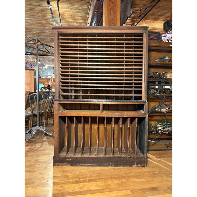 A piece of American history, this commercial postal/file sorter offers specified and bountiful storage opportunities. In...