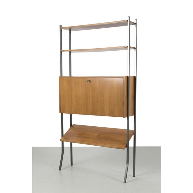 Freestanding Modular Cabinet in Teak Veneer For Sale - Image 9 of 9