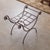 1920s French Iron Curule Stool For Sale - Image 9 of 11