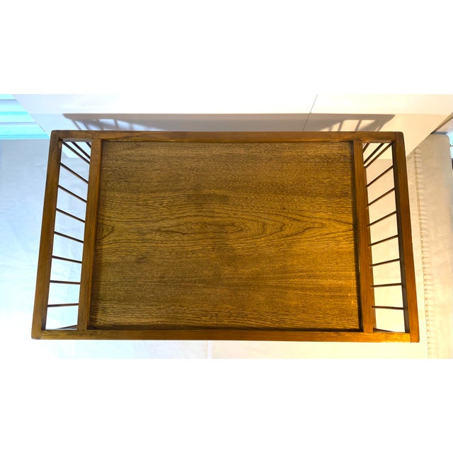 Vintage Wood Breakfast Bed Lap Tray W/ Side Storage Compartments Chairish