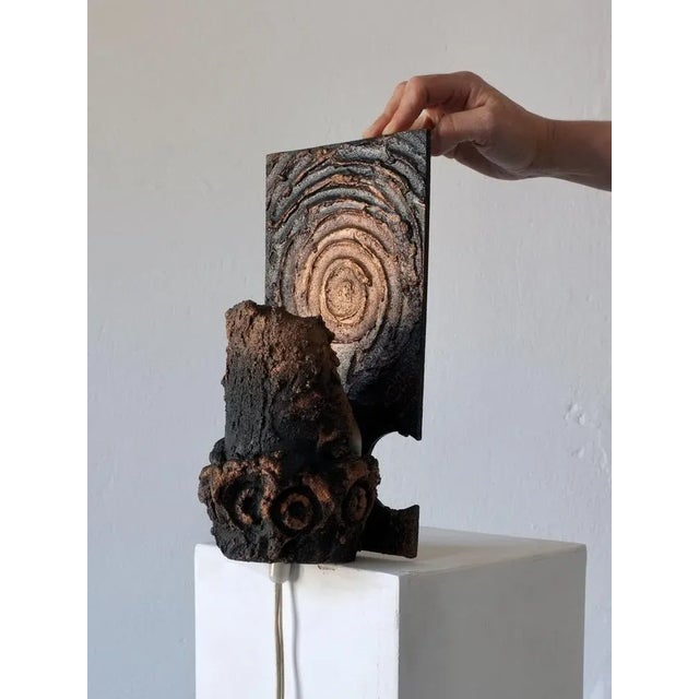 Brutalist Ceramic Wall Sconce by Jouko Kytömaa, 1970s For Sale - Image 10 of 13