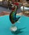 Murano rooster from the 1960s - H=29cm, W=18cm, D=10cm.