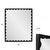 2020s Scalloped Black Rectangle Mirror For Sale - Image 5 of 7