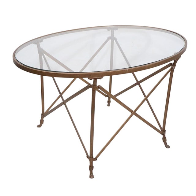 Hollywood Regency Neo Classic Ballard Designs Olivia Coffee Table For Sale - Image 3 of 6