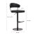 Black Cosmo Black on Black Steel Bar Stool For Sale - Image 8 of 10