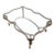 1940s French Art Deco Coffee Table in the Style of Gilbert Poillerat For Sale