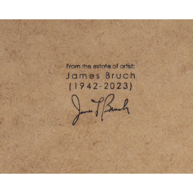 Graphite Portrait Drawing of a Man by James L. Bruch For Sale In Indianapolis - Image 6 of 7