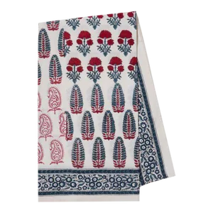 Checkerboard 6-Seat Red/Blue Tablecloth
