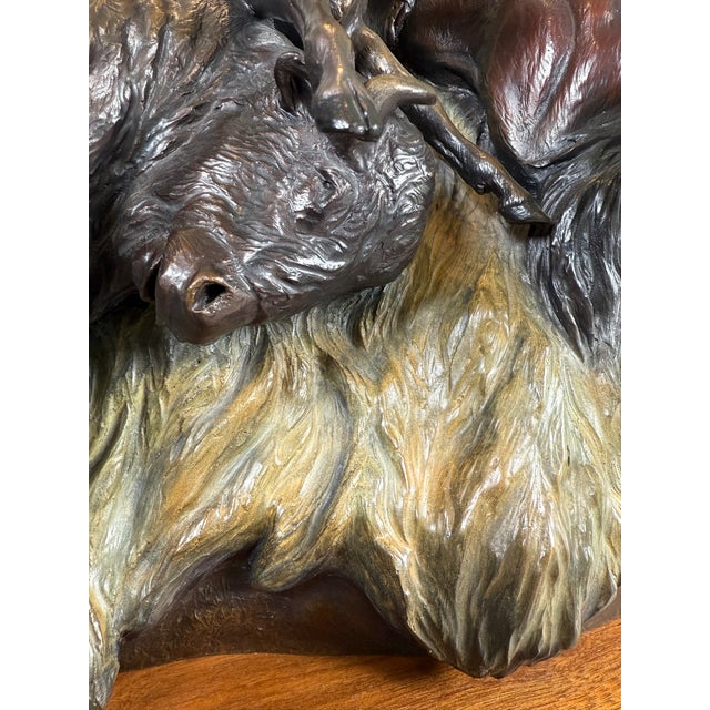 Chris Navarro “Range Rights” Bronze Sculpture – Limited Ed. 7/50 – Large Western Cowboy For Sale In Los Angeles - Image 6 of 11