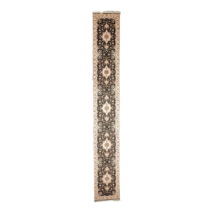 Extremely Fine Persian Tabriz Wool & Silk Long Rug 2'6'' X 17'1''