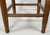 Brown Antique Turned Wood Woven Top Stool For Sale - Image 8 of 8