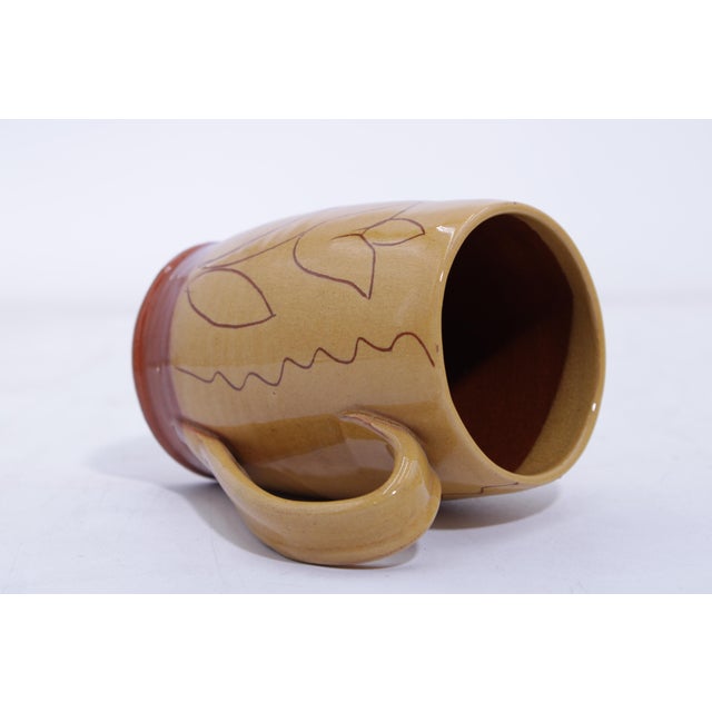 1980s Williamsburg Mugs With Scratch Flower Design Stamped - Set of Three For Sale - Image 10 of 13