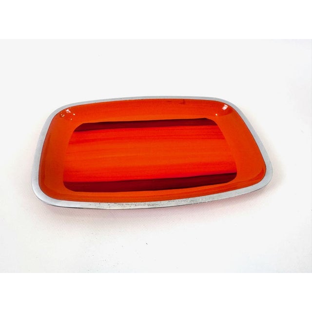 Vintage Enamelled Serving Plate from Silit Design, 1970s For Sale - Image 4 of 7