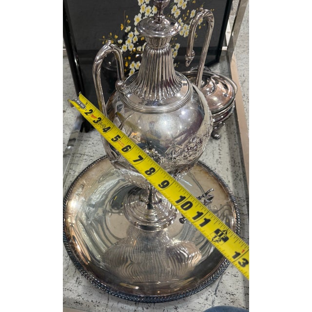 Rare Antique Victorian Figural Footed Urn Samovar Coffee Tea Server 21in For Sale - Image 12 of 12
