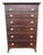 Antique Central Pennsylvania Cherry Hepplewhite Tall Chest, Circa 1810s–1820s For Sale