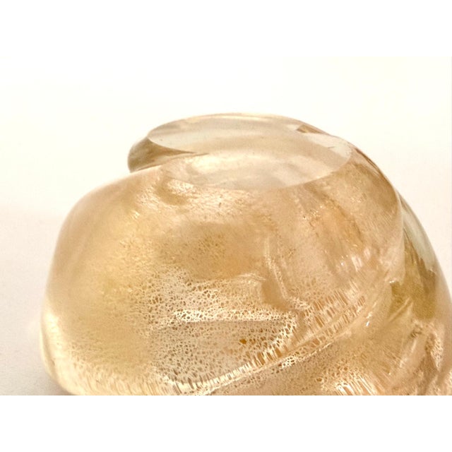 Vintage Thick Murano Glass Ashtray by Archimede Seguso, 1950s For Sale - Image 9 of 12