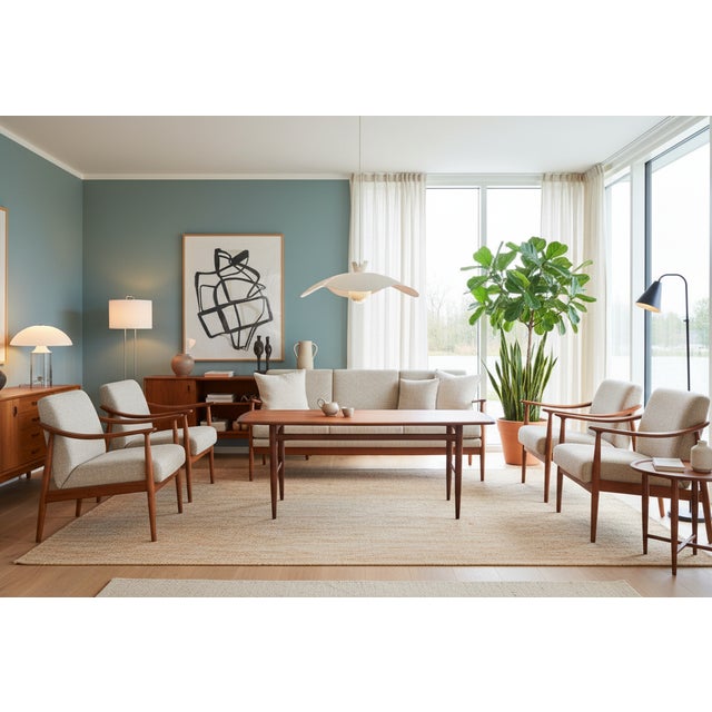 Vintage Coffee Table in Teak and Walnut from HMB Rörvik, 1960 For Sale - Image 6 of 13