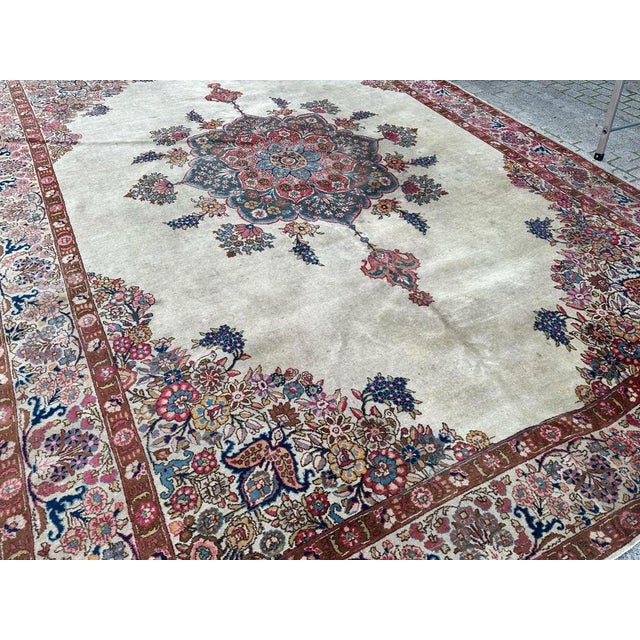 Large Kirman Rug, 1890s For Sale - Image 10 of 17