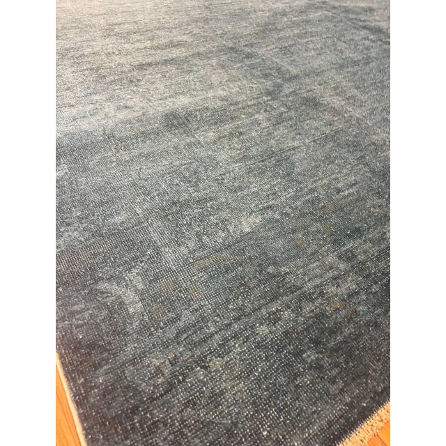 Pasargad DC Teal Color Hand Knotted Rug For Sale - Image 4 of 9