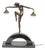1990s Art Deco Style Bronze Harlequin Lamp For Sale