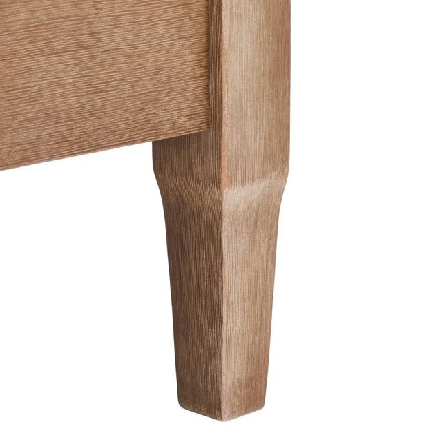 Martinique Wood Patio Armchair - Natural/Grey For Sale - Image 10 of 11