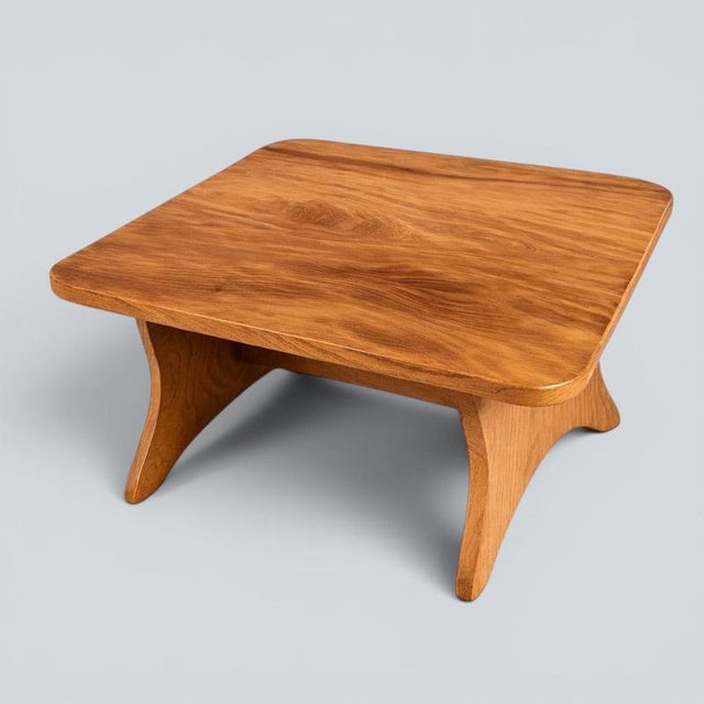 Arts & Crafts Elm Coffee Table with Pegged Joinery For Sale - Image 10 of 10