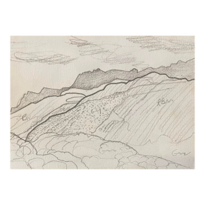 1986 Robert Angeloch Welsh Quarry Drawing