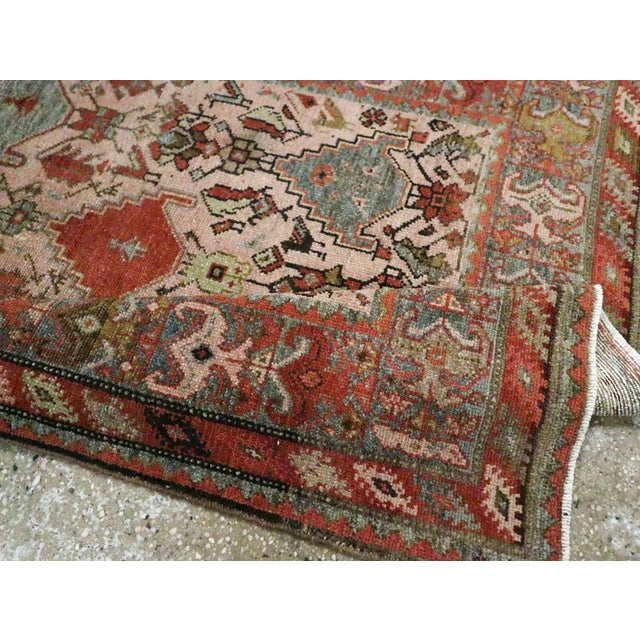 Textile Galerie Shabab Collection Early 20th Century Handmade Persian Malayer Accent Rug For Sale - Image 7 of 7