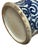 20" Chinese Blue White Flower Vases Scroll Leafy Pattern Porcelain Temple General Jar For Sale - Image 10 of 11