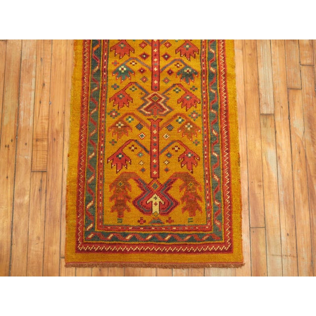 Late 19th Century Antique Zabihi Collection Narrow Long Turkish Oushak Runner - 2'1" x 16' For Sale - Image 5 of 11