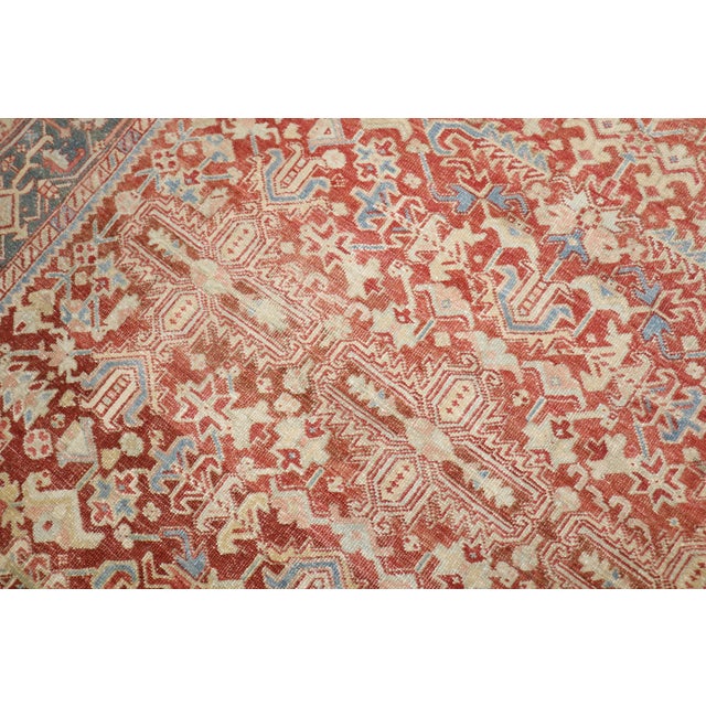Antique Zabihi Collection Persian Heriz Room Size Rug - 7'6" x 10'3" For Sale - Image 9 of 12