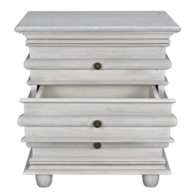 Noir NOIR Ascona Side Table, White Wash For Sale - Image 4 of 8